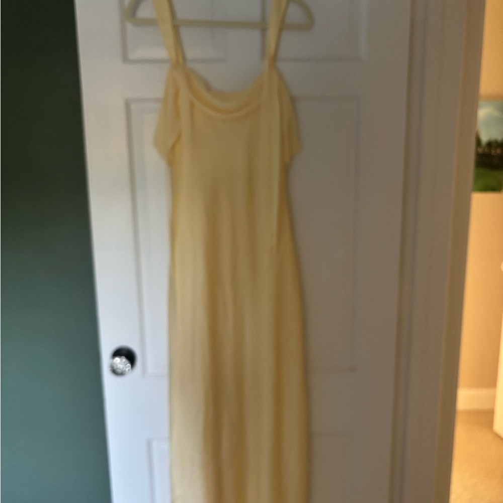 Show Me Your MuMu Cream Sundress Sleeveless Scoop Neck